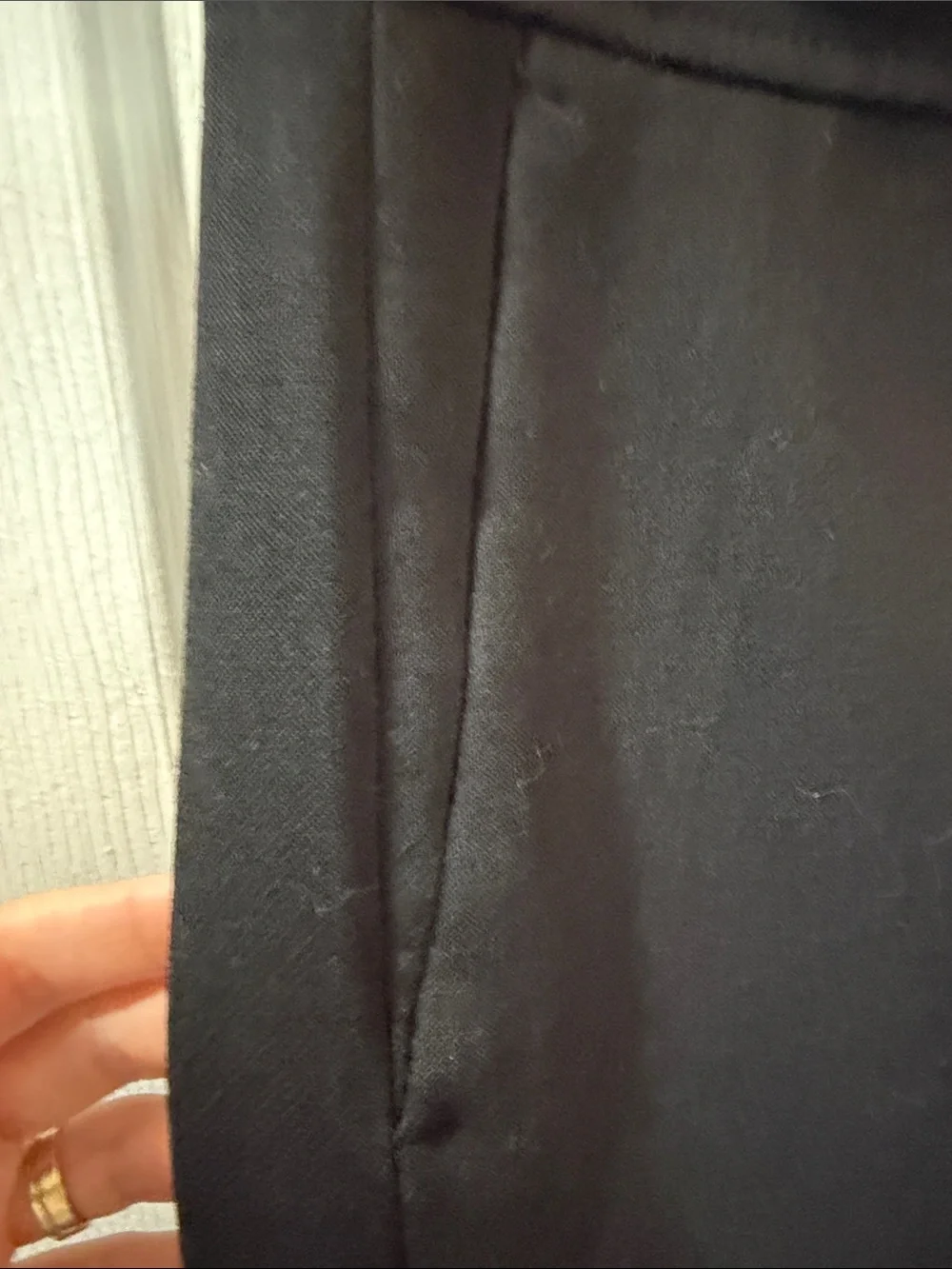 J. Crew Black Straight Trousers